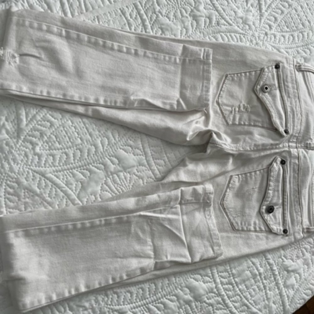 White Ripped Jeans - Picture 3 of 4